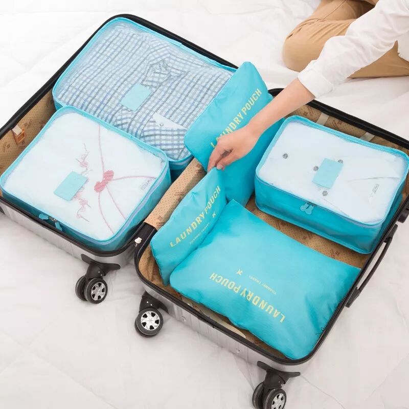 6 PCS Travel Storage Bag Set For Clothes– Whereinthewellness